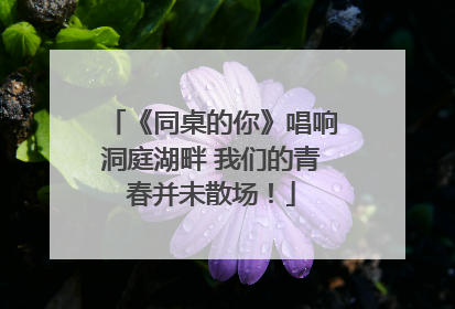 《同桌的你》唱响洞庭湖畔 我们的青春并未散场！
