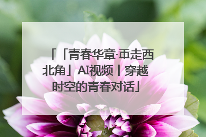「青春华章·重走西北角」AI视频丨穿越时空的青春对话