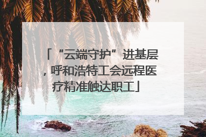 “云端守护”进基层，呼和浩特工会远程医疗精准触达职工