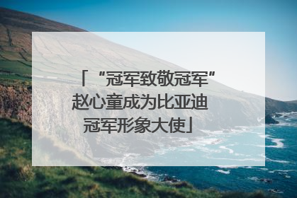 “冠军致敬冠军” 赵心童成为比亚迪冠军形象大使