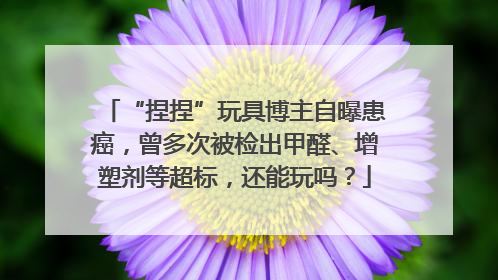 “捏捏”玩具博主自曝患癌，曾多次被检出甲醛、增塑剂等超标，还能玩吗？