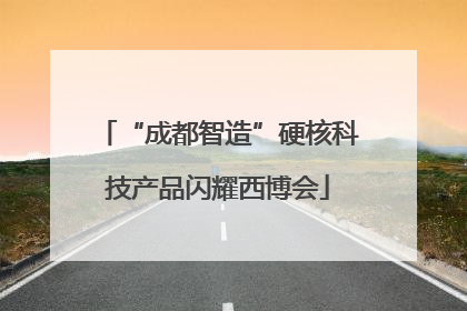 “成都智造”硬核科技产品闪耀西博会