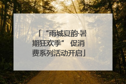 “雨城夏韵·暑期狂欢季” 促消费系列活动开启