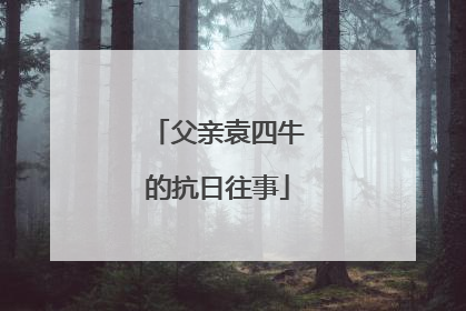 父亲袁四牛的抗日往事