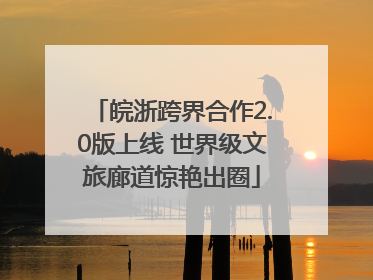 皖浙跨界合作2.0版上线 世界级文旅廊道惊艳出圈