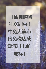盛夏购物狂欢启幕！中免大连市内免税店成潮流打卡新地标