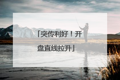 突传利好！开盘直线拉升