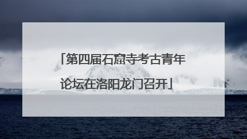第四届石窟寺考古青年论坛在洛阳龙门召开