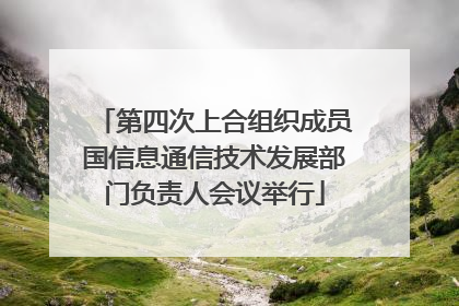 第四次上合组织成员国信息通信技术发展部门负责人会议举行