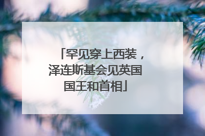 罕见穿上西装,泽连斯基会见英国国王和首相