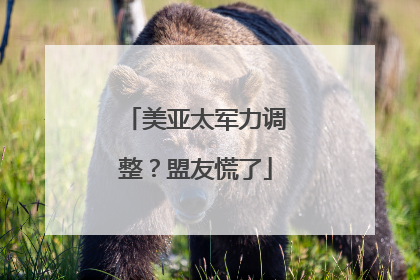 美亚太军力调整？盟友慌了