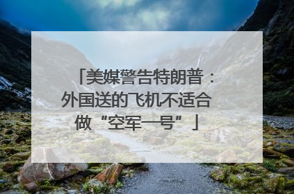 美媒警告特朗普：外国送的飞机不适合做“空军一号”