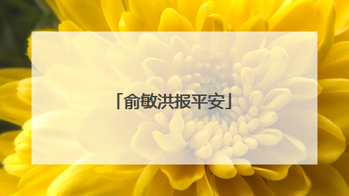 俞敏洪报平安