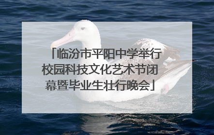 临汾市平阳中学举行校园科技文化艺术节闭幕暨毕业生壮行晚会