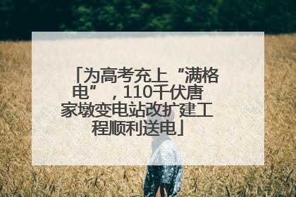 为高考充上“满格电”，110千伏唐家墩变电站改扩建工程顺利送电