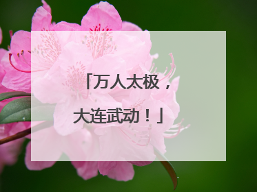 万人太极，大连武动！