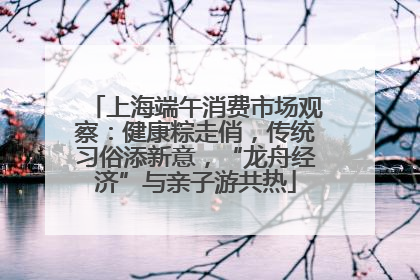 上海端午消费市场观察：健康粽走俏，传统习俗添新意，“龙舟经济”与亲子游共热