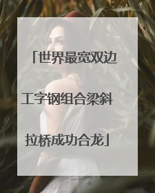 世界最宽双边工字钢组合梁斜拉桥成功合龙