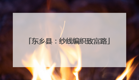 东乡县：纱线编织致富路