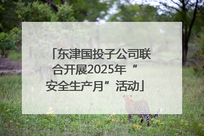 东津国投子公司联合开展2025年“安全生产月”活动