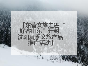 东营文旅走进“好客山东”开封、沈阳夏季文旅产品推广活动