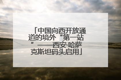 中国向西开放通道的境外“第一站”——西安·哈萨克斯坦码头启用