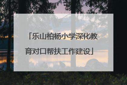 乐山柏杨小学深化教育对口帮扶工作建设