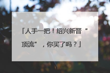 人手一把！绍兴新晋“顶流”，你买了吗？