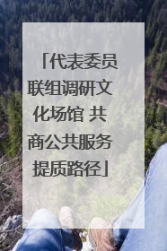 代表委员联组调研文化场馆 共商公共服务提质路径