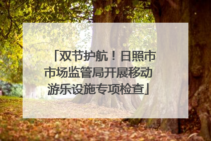 双节护航！日照市市场监管局开展移动游乐设施专项检查