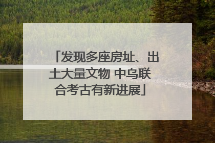发现多座房址、出土大量文物 中乌联合考古有新进展