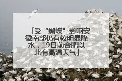 受“蝴蝶”影响安徽南部仍有较明显降水，19日前合肥以北有高温天气