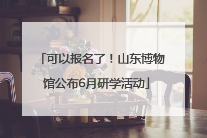 可以报名了！山东博物馆公布6月研学活动