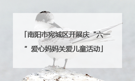 南阳市宛城区开展庆“六一”爱心妈妈关爱儿童活动