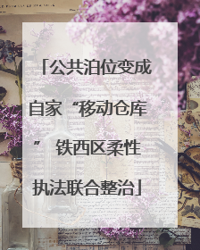 公共泊位变成自家“移动仓库” 铁西区柔性执法联合整治