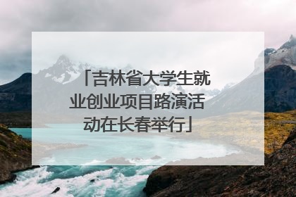 吉林省大学生就业创业项目路演活动在长春举行