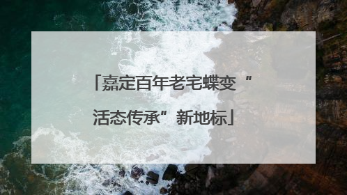 嘉定百年老宅蝶变“活态传承”新地标