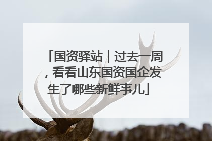 国资驿站｜过去一周，看看山东国资国企发生了哪些新鲜事儿