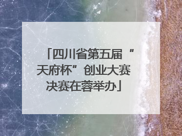 四川省第五届“天府杯”创业大赛决赛在蓉举办