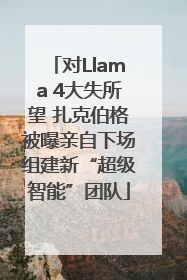 对Llama 4大失所望 扎克伯格被曝亲自下场组建新“超级智能”团队