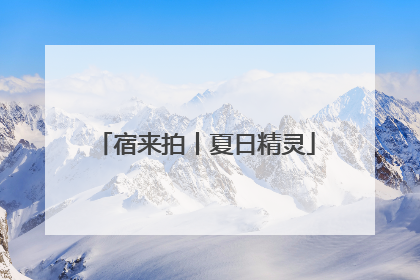 宿来拍丨夏日精灵