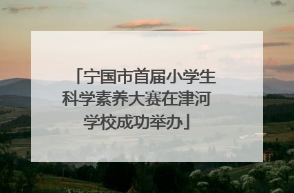 宁国市首届小学生科学素养大赛在津河学校成功举办