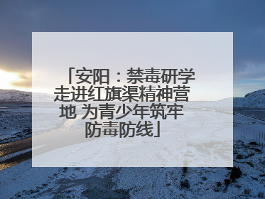 安阳：禁毒研学走进红旗渠精神营地 为青少年筑牢防毒防线