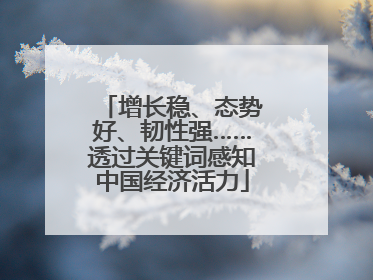 增长稳、态势好、韧性强……透过关键词感知中国经济活力