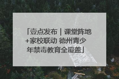 壹点发布｜课堂阵地+家校联动 德州青少年禁毒教育全覆盖