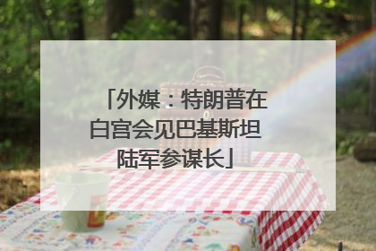 外媒：特朗普在白宫会见巴基斯坦陆军参谋长