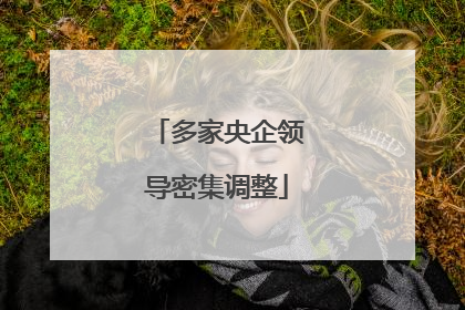 多家央企领导密集调整