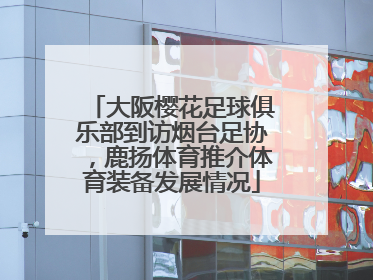 大阪樱花足球俱乐部到访烟台足协，鹿扬体育推介体育装备发展情况