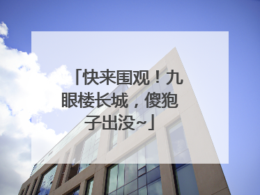 快来围观！九眼楼长城，傻狍子出没~