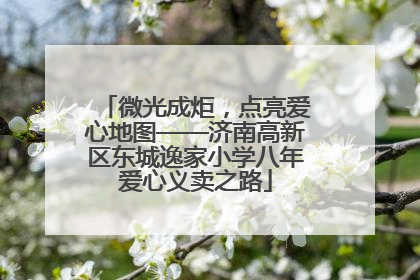 微光成炬，点亮爱心地图——济南高新区东城逸家小学八年爱心义卖之路